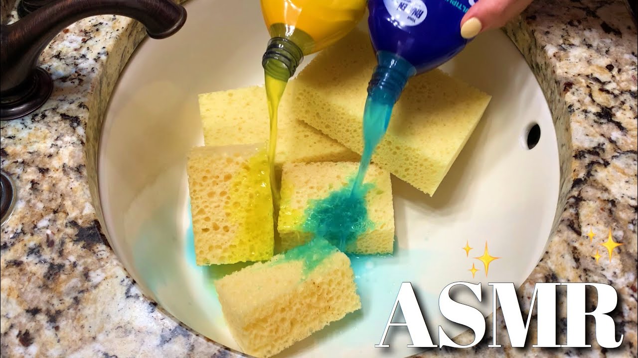 ✨ ASMR lil mini sponges 🥺 CRUNCHY SUDS!! ✨