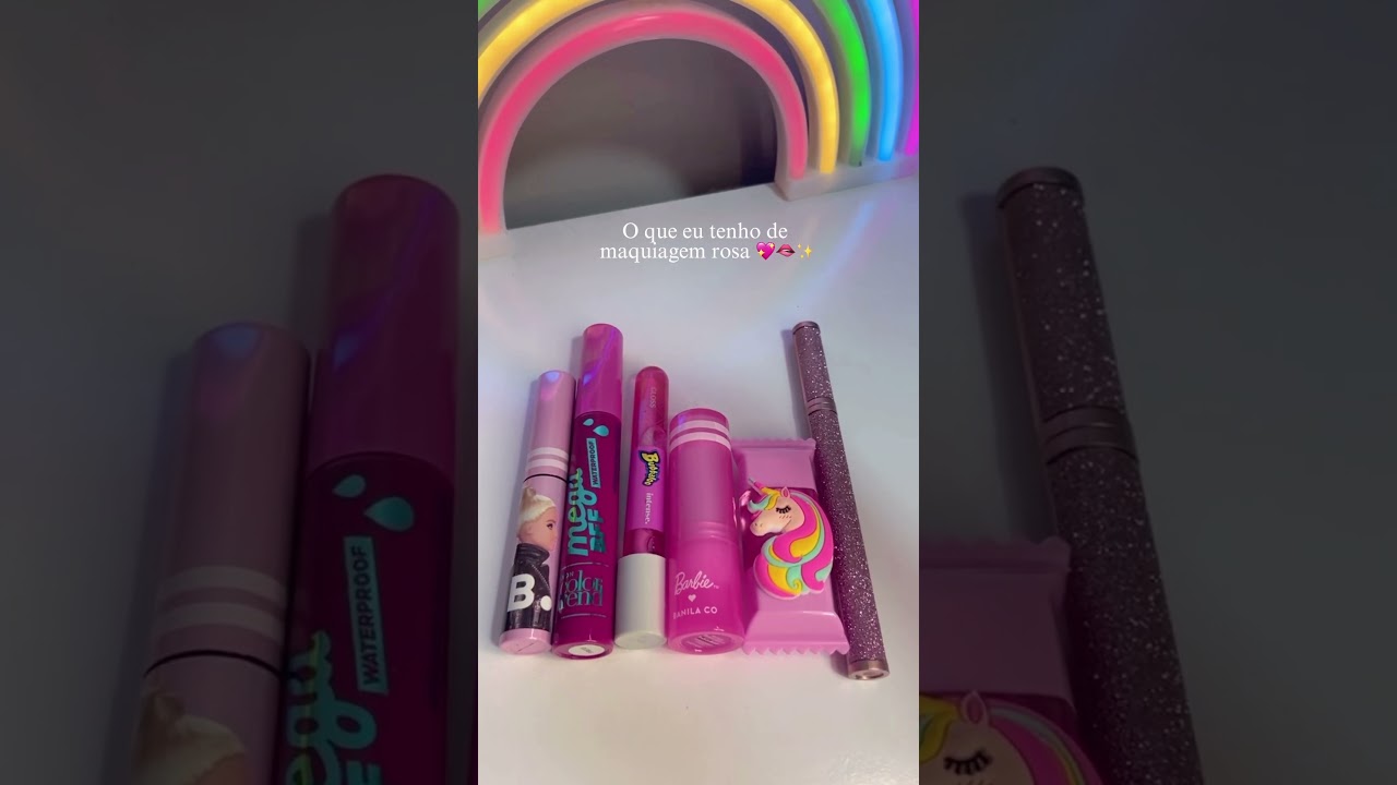 Maquiagens em rosa 💖✨ #barbie #makeup #maquiagem # #acheinashopee #makes