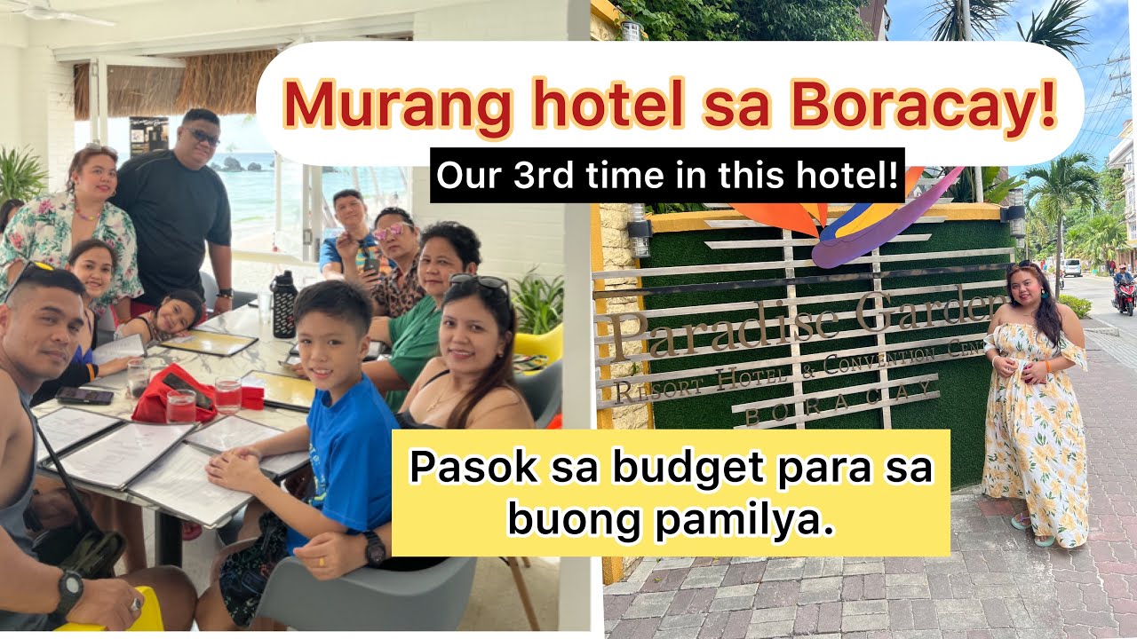 Paradise Garden Boracay / Buffet / Room Tour / 1min walk from hotel to beach