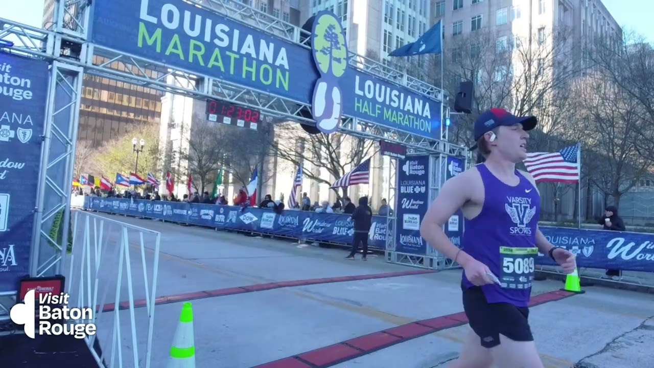 2026 Louisiana Marathon Finish Line 🏁 (Full & Half Marathon)