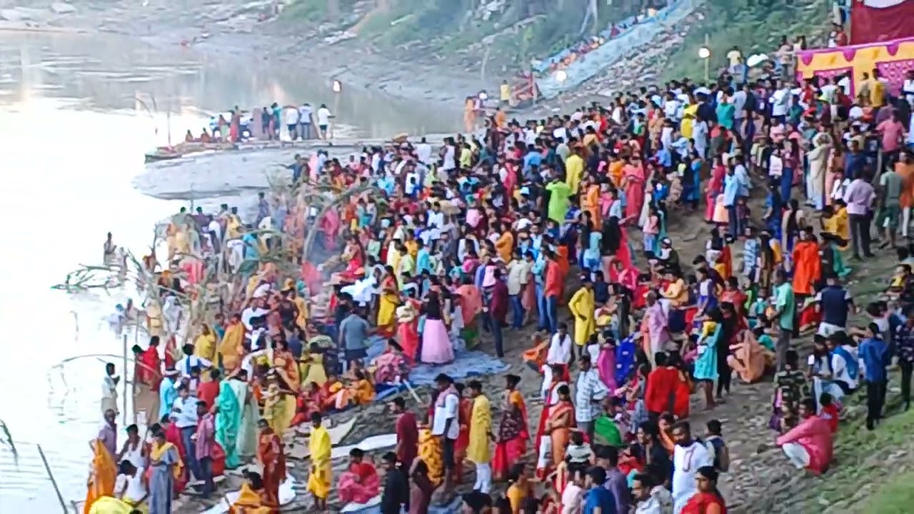 Chhath Puja in Silchar Janiganj area छठ पूजा