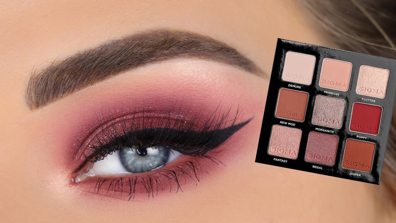 Sigma On-The-Go ROSY Eyeshadow Palette Tutorial