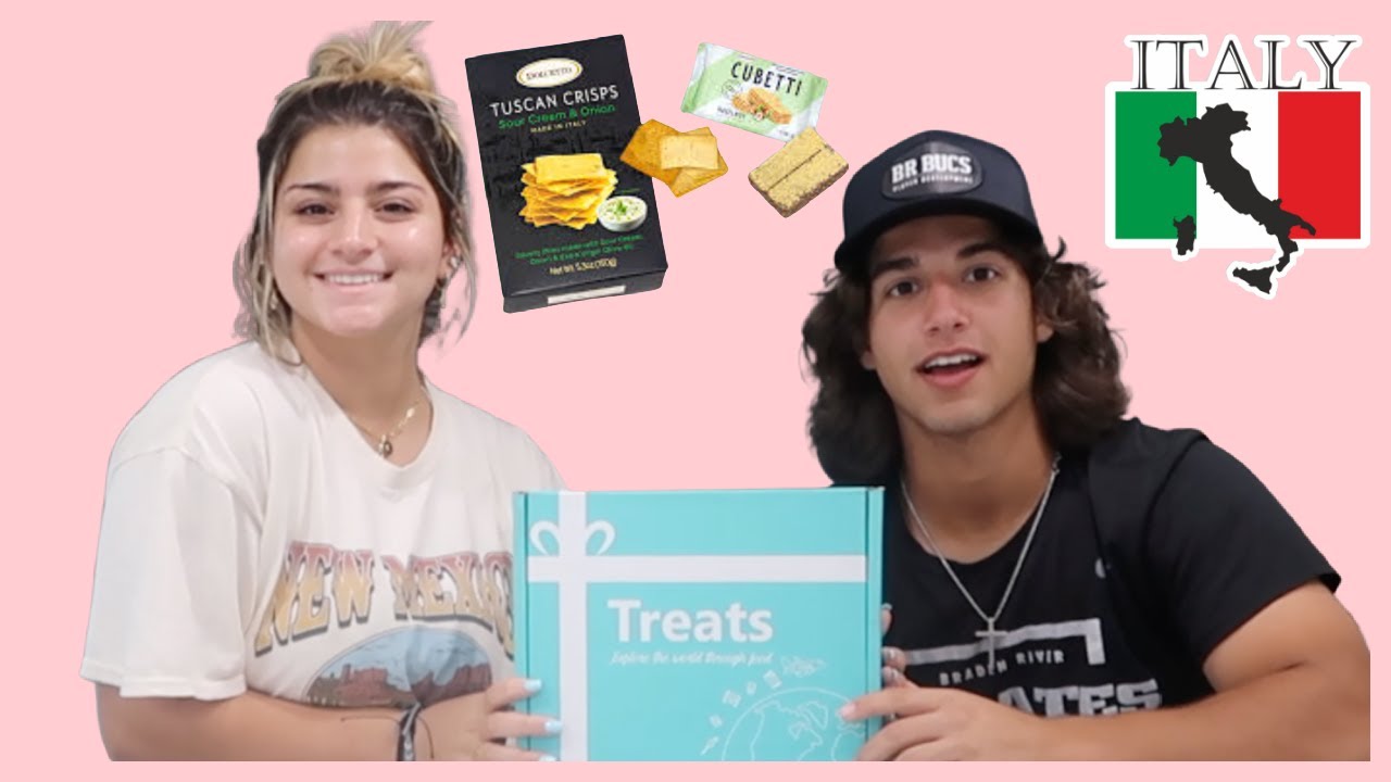 Tasting Snacks From ROME,ITALY !!!Try treats Subscription Box .KEILLY & KENDRY