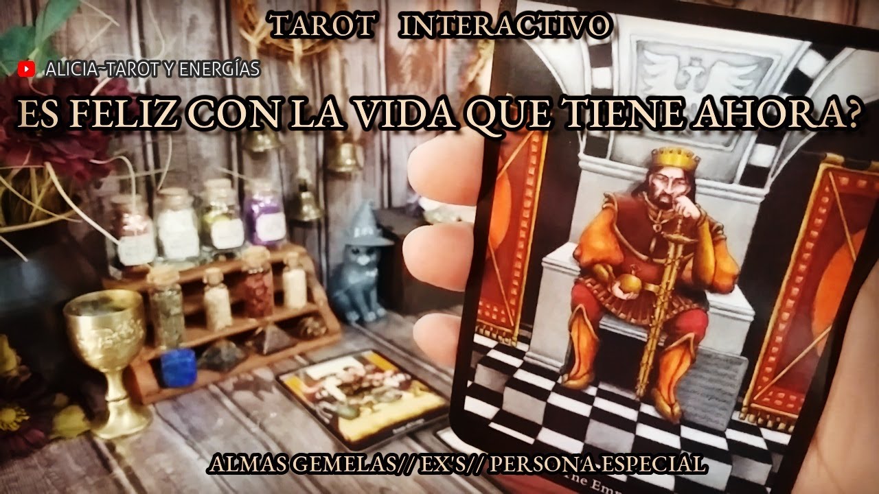 ✨ Es Feliz Con La Vida que Tiene Ahora? 🎭 Qué Debes Saber?🔮Almas Gemelas//Ex's🔥 #tarot Interactivo ✨