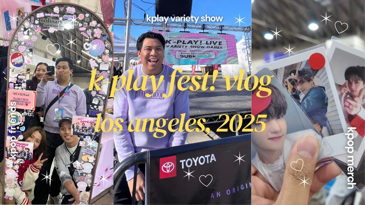 K-PLAY! FEST 2025 [vlog 1] - kpop shopping, my first variety show, + kpop haul