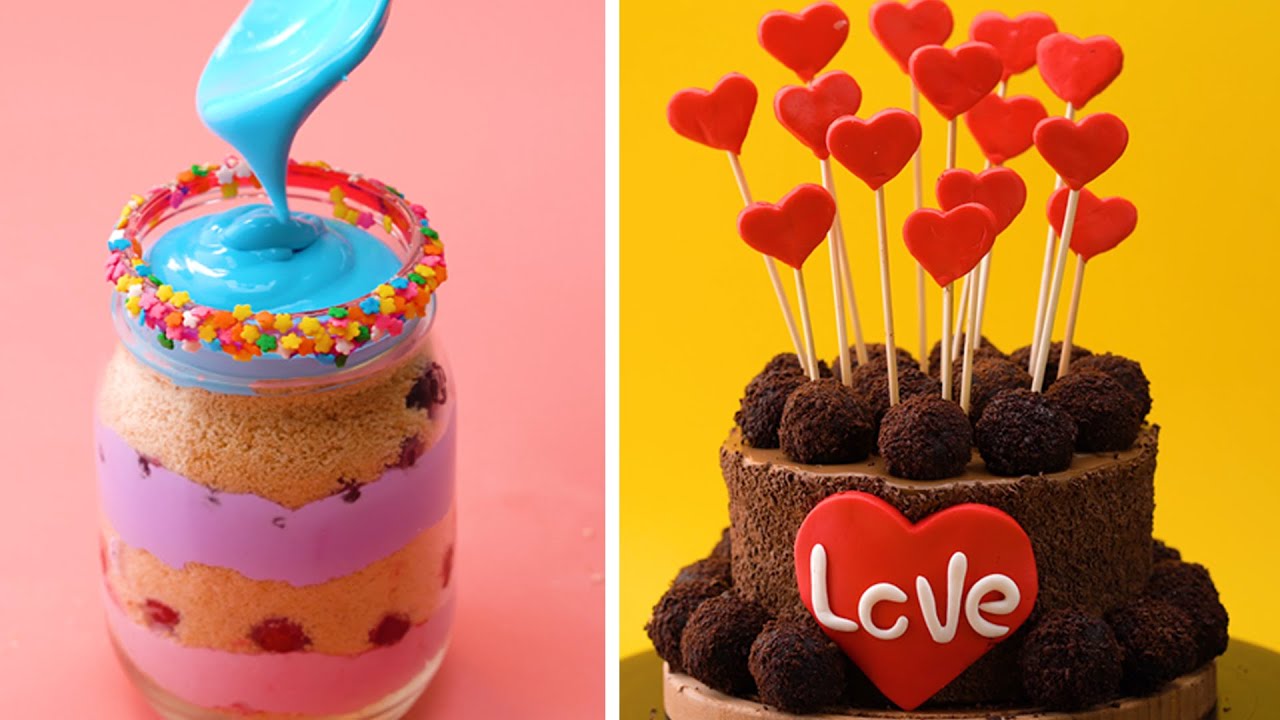 Valentine's Day Special | How to Make Colorful Cake Ideas And DIY Valentines Day | So Yummy Cakes