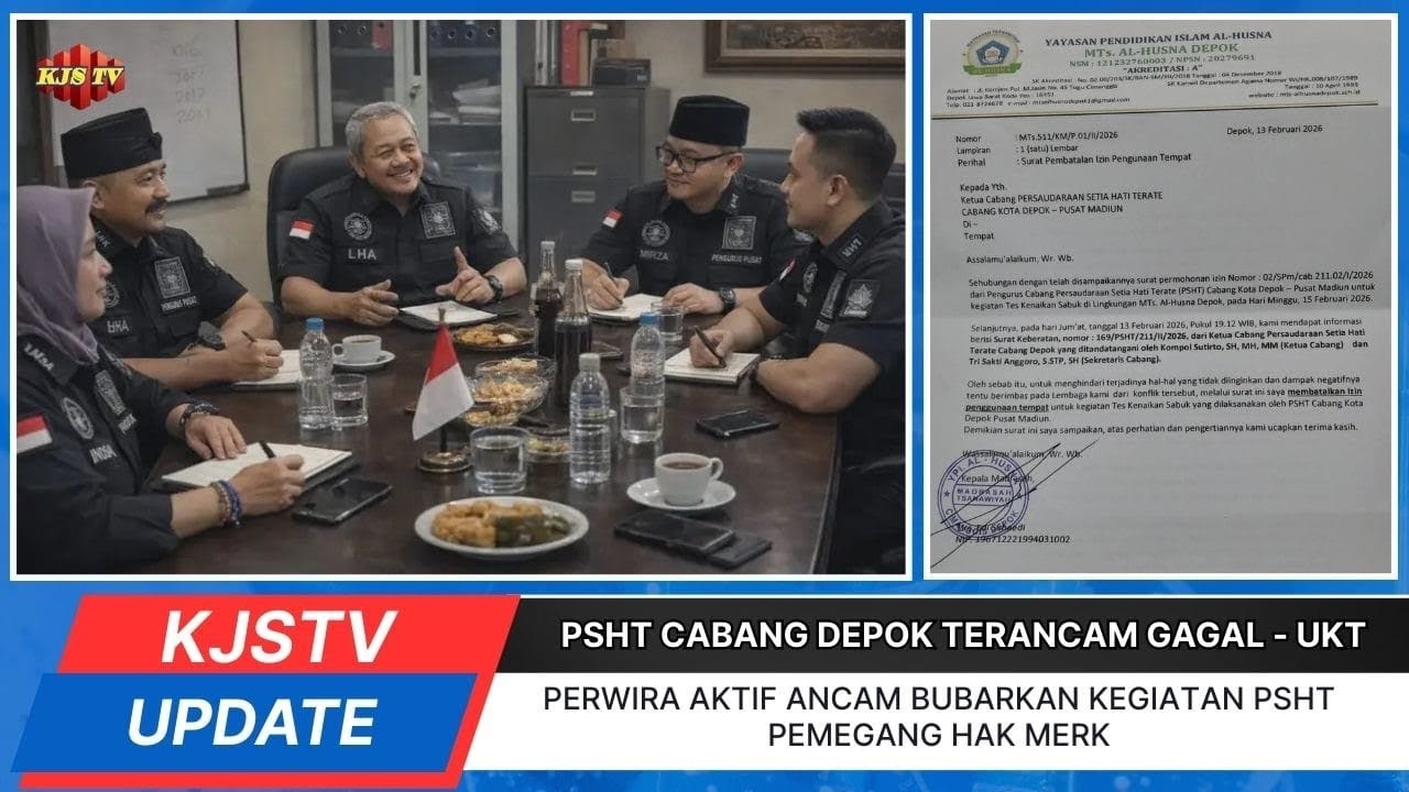 🇮🇩 Perwira Aktif Ancam Bubarkan Kegiatan PSHT Pemegang Hak Merk