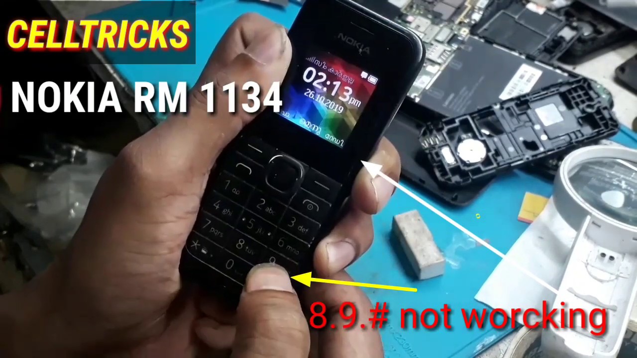 Nokia 105 rm 1134 keypad 8 9 # Not Working Solution