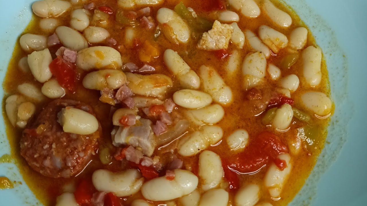 Judías blancas a la hortelana, fácil y rico con Thermomix