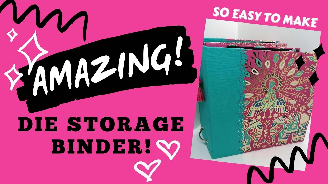 💥AMAZING Die Storage BINDER!💥 GENIUS SPINE!!