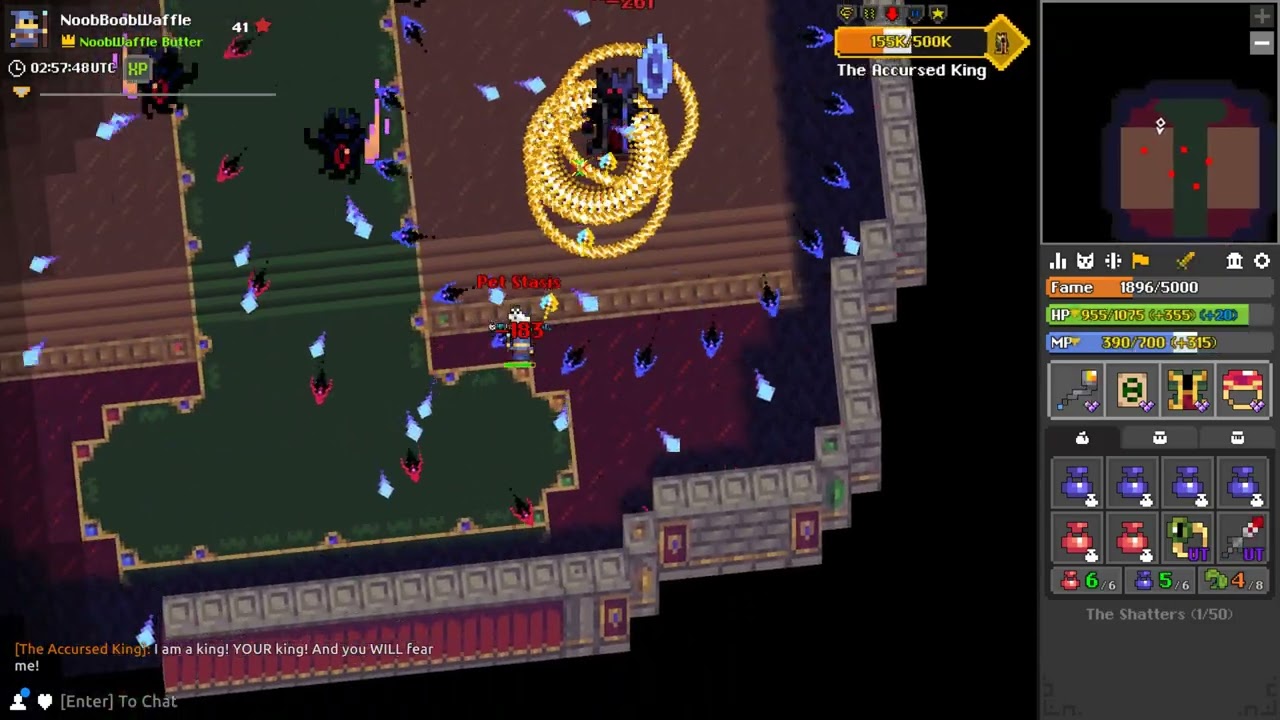 (rotmg testing) Wizard Rework v.s. Forgotten King