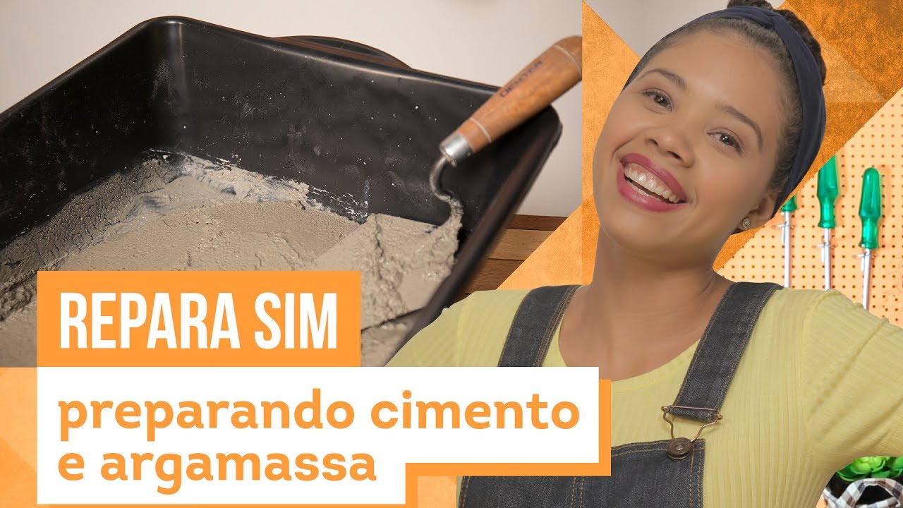 Como preparar cimento e argamassa - Aprenda com Paloma Cipriano - CASA DE VERDADE