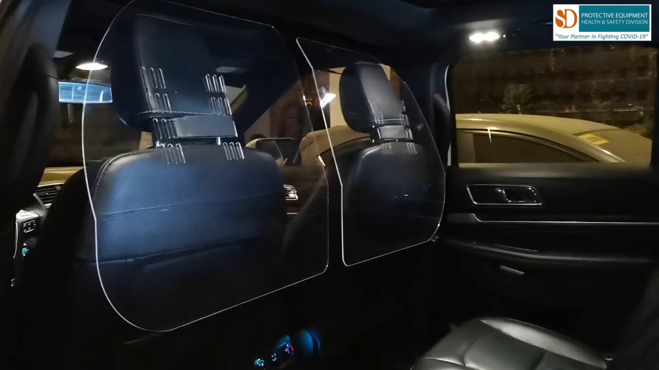 Acrylic VehIcle Seat Shield Sneeze Guard