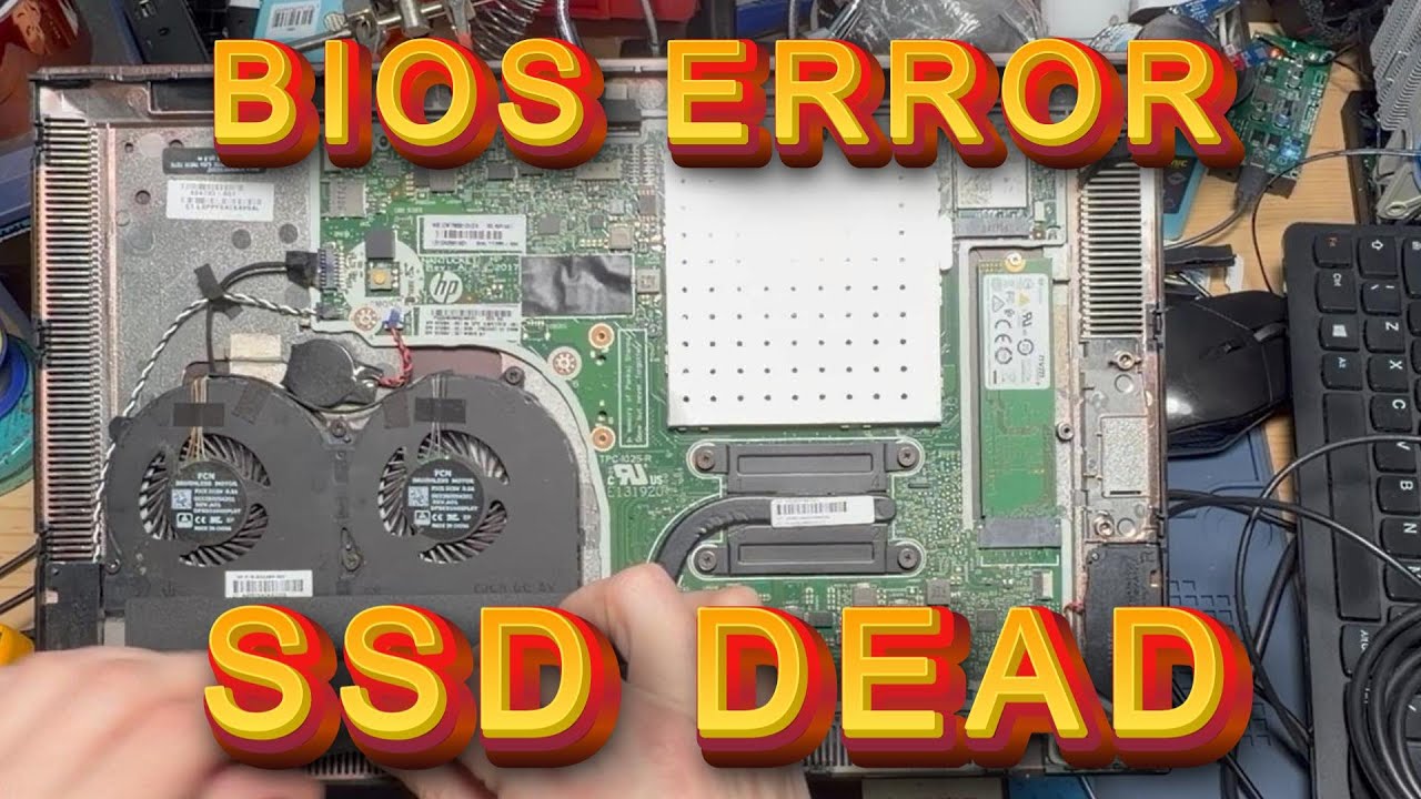 Reparatie HP ElitePOS G1 Retail System Model 145 BIOS error SSD defect si reinstalare Windows 10