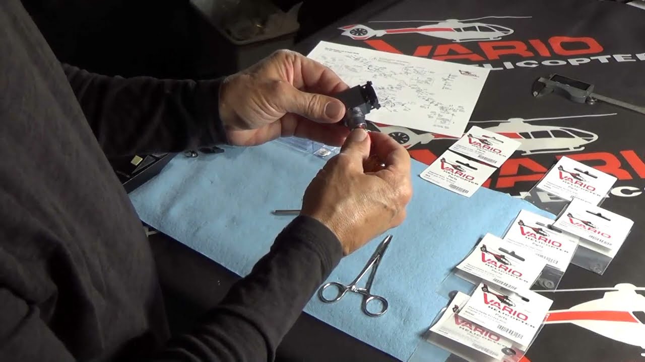 VARIO HOW-TO: Tail rotor assembly // richtiges Zahnflankenspiel Heckrotor