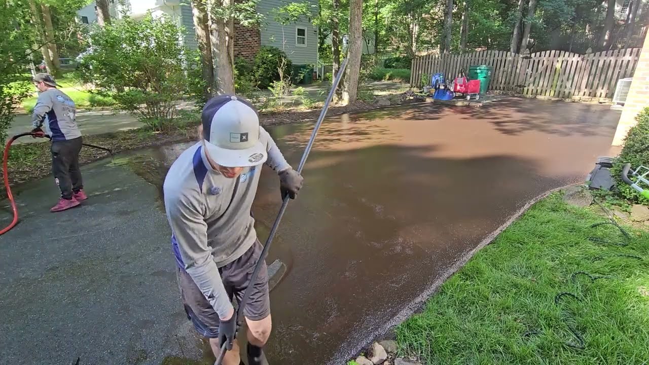 Driveway Sealcoating: How We Torch Moss Before Sealing