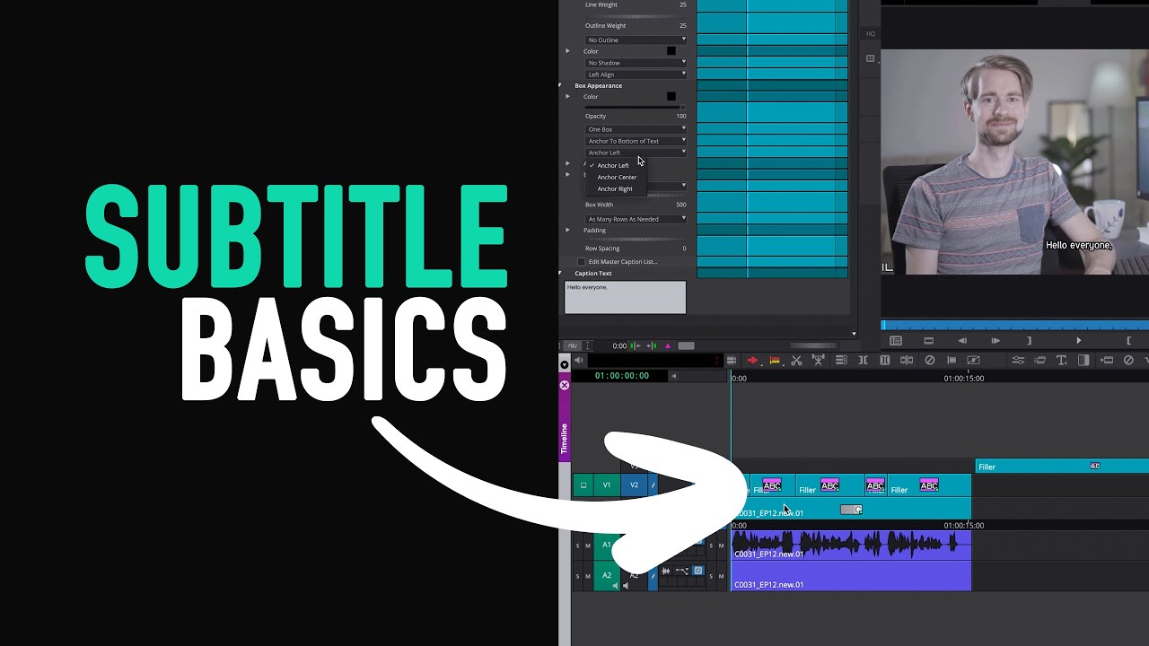Экспресс-курс Avid: Как создавать субтитры (SubCap) — Учебное пособие по Avid Media Composer