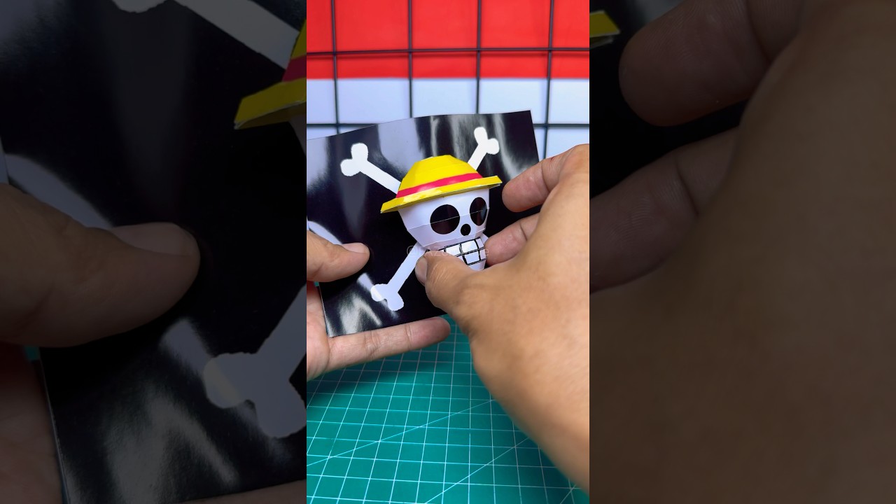 bendera one piece dari kertas #shorts