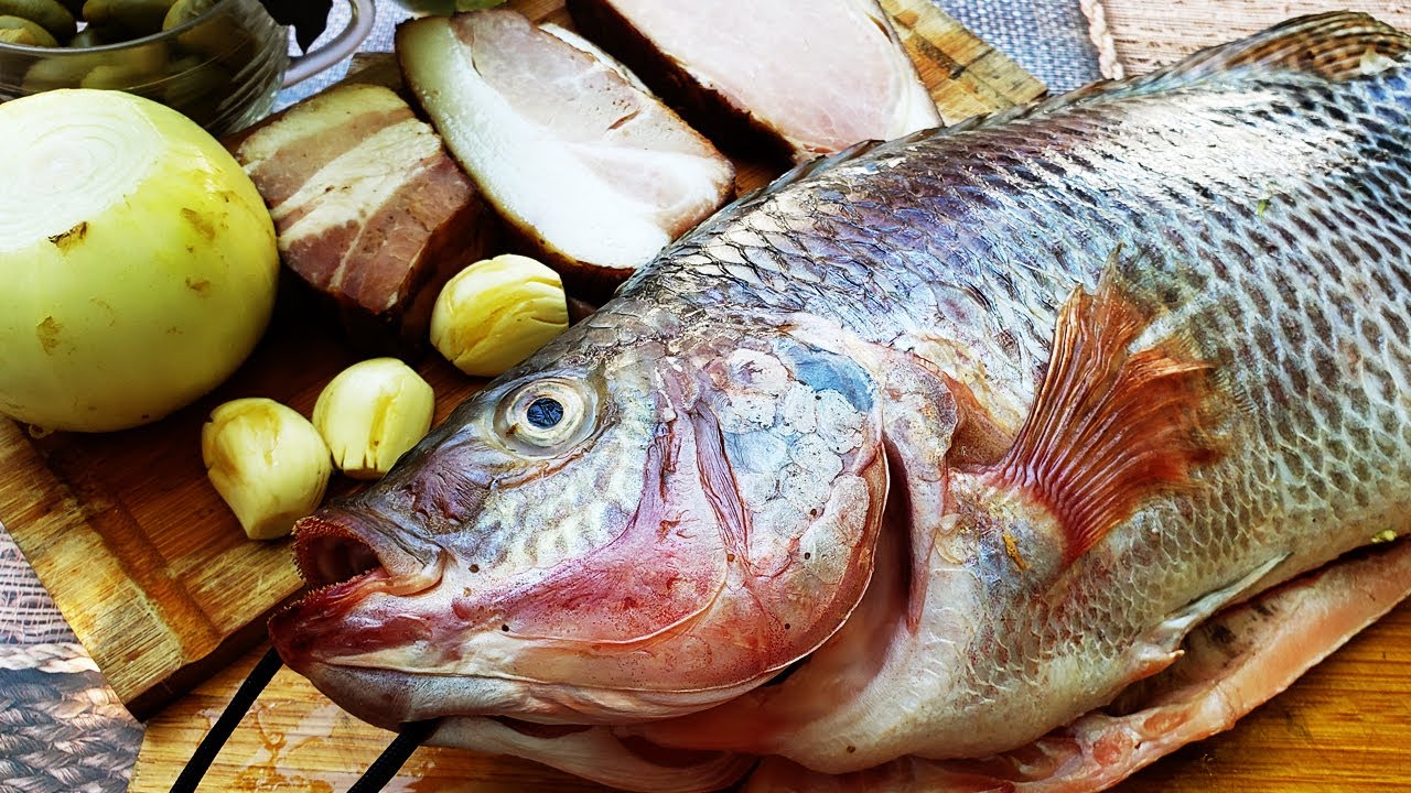 TILÁPIA ASSADA COM FAROFA NA FOLHA DE BANANEIRA: PEIXE ASSADO ft. ARY PORTUGUÊS