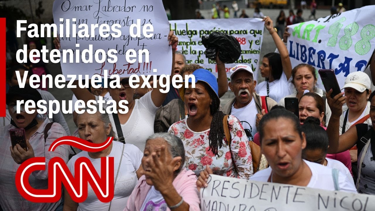 Familiares de detenidos en Venezuela exigen respuestas