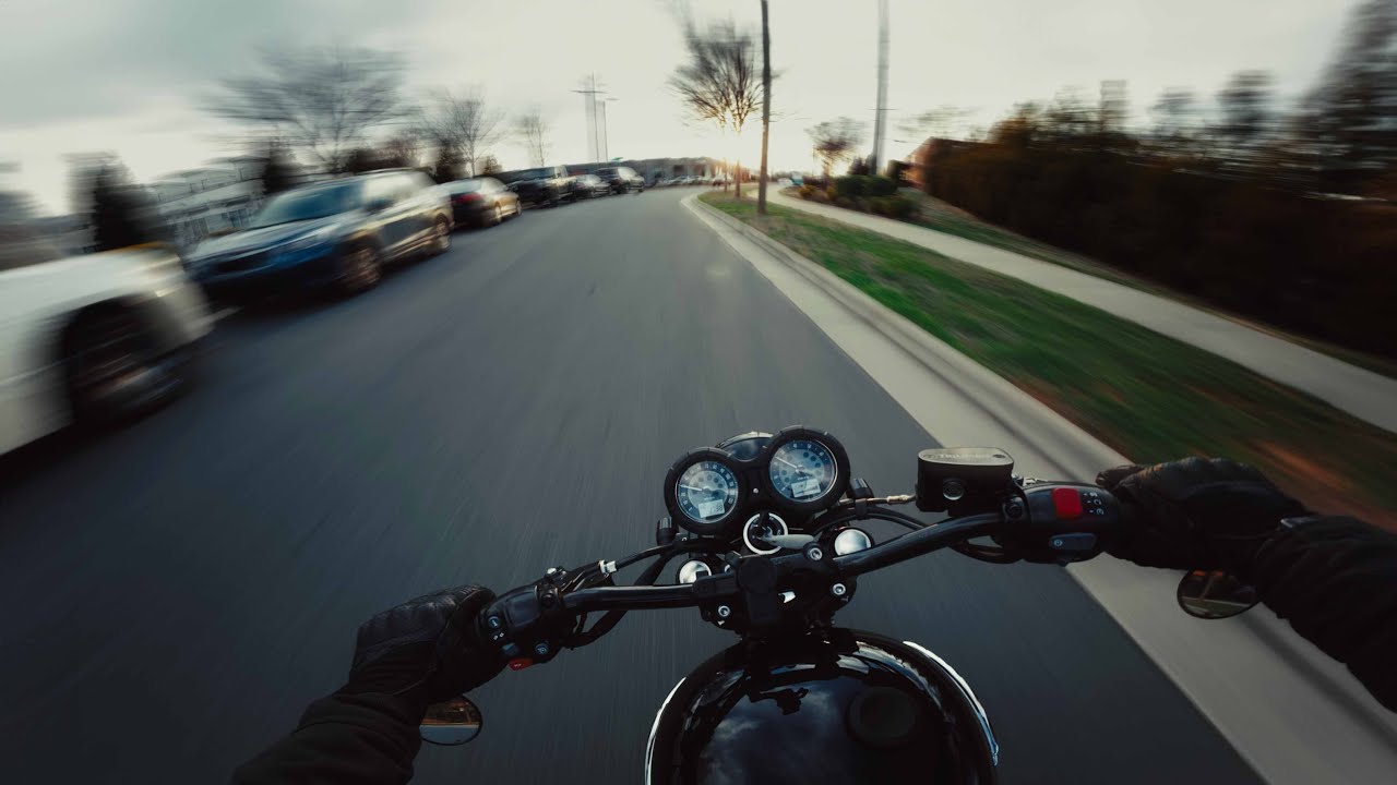Lost at Sunset | TRIUMPH BONNEVILLE T120 | Raw Sound