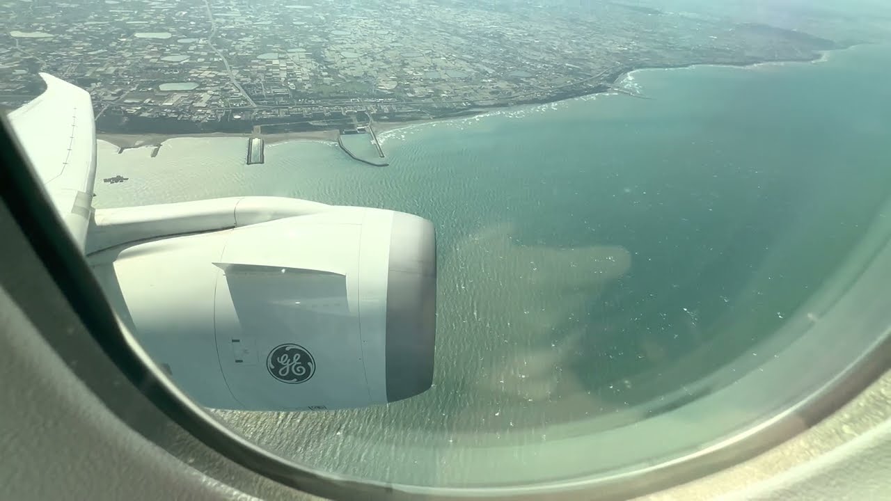 長榮航空波音787-10桃園機場起飛全記錄4K