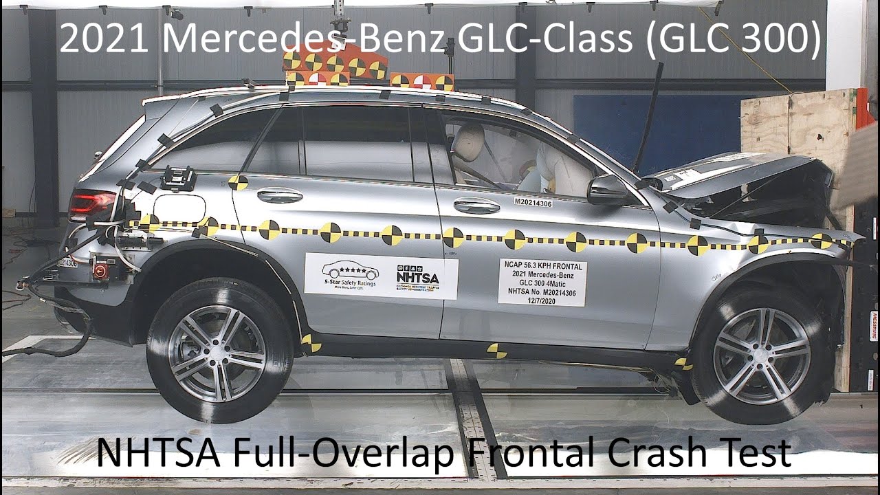 2020-2021 Mercedes-Benz GLC-Class (X253 - GLC 300) NHTSA Full-Overlap Frontal Crash Test