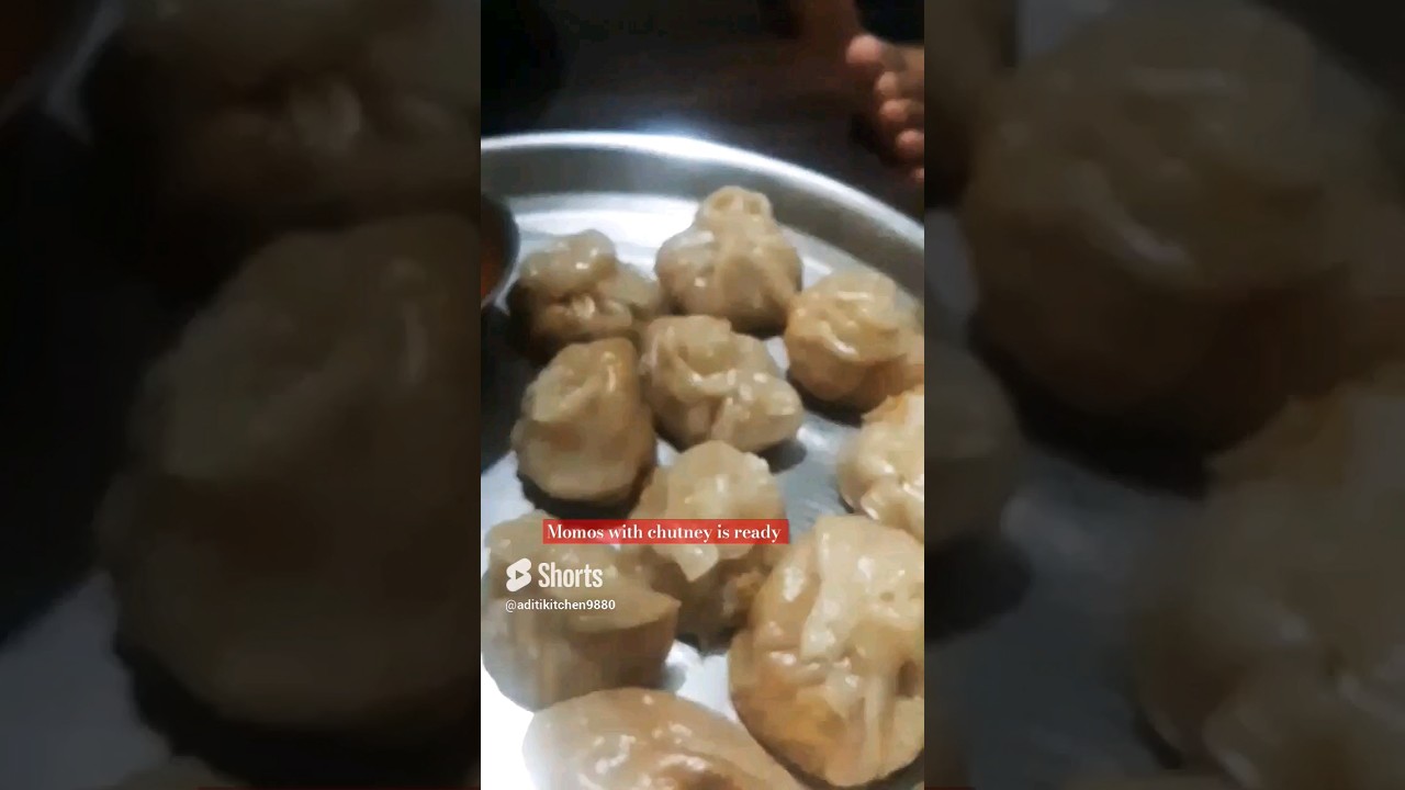 Momos 🥟with spicy chutney😋 
