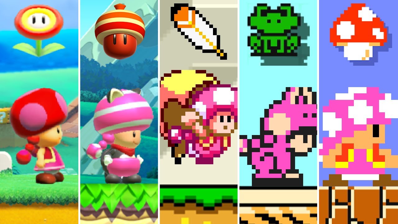 Super Mario Maker 2 - All Toadette Power-Ups