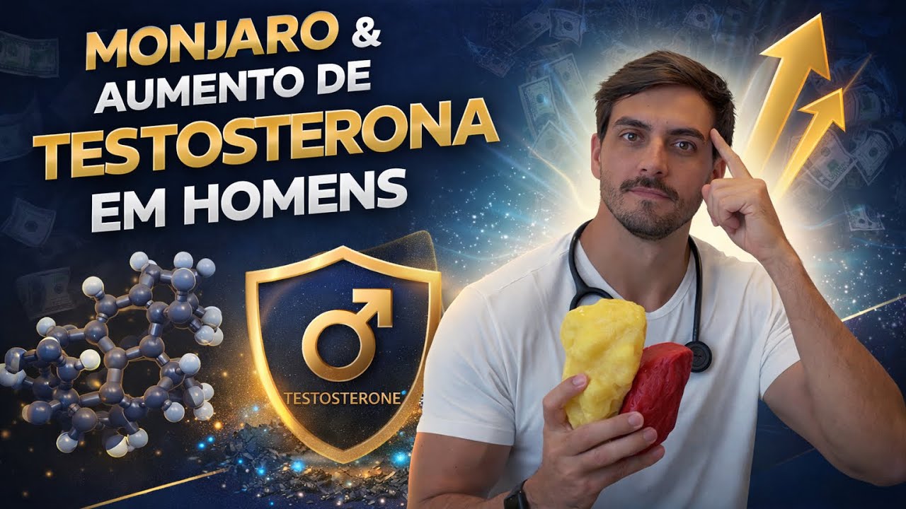 Porque homens que usam Mounjaro estão aumentando a testosterona sem saber?