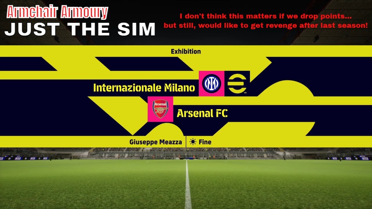 I don't think this matters! | Inter v Arsenal (