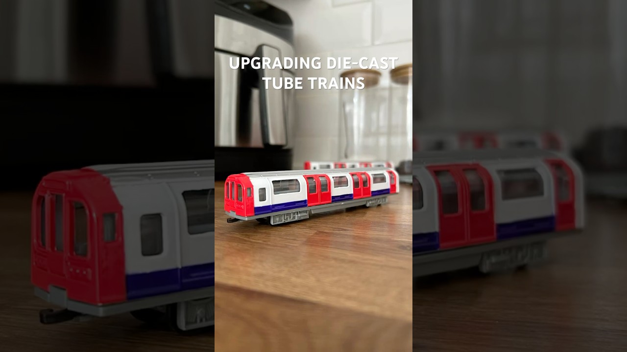 Upgrading cheap Die-cast London Underground tube trains #londonunderground #tube #train #diecast