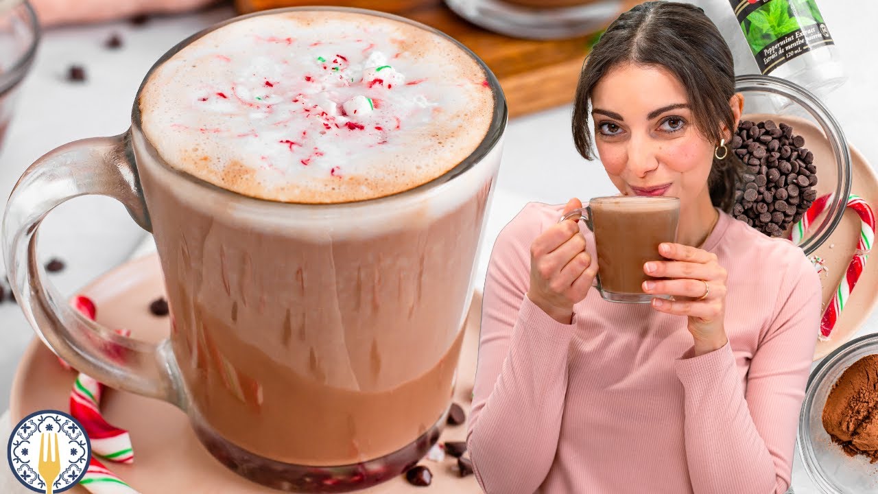 Dairy-Free Peppermint Hot Chocolate | NO MIX Required