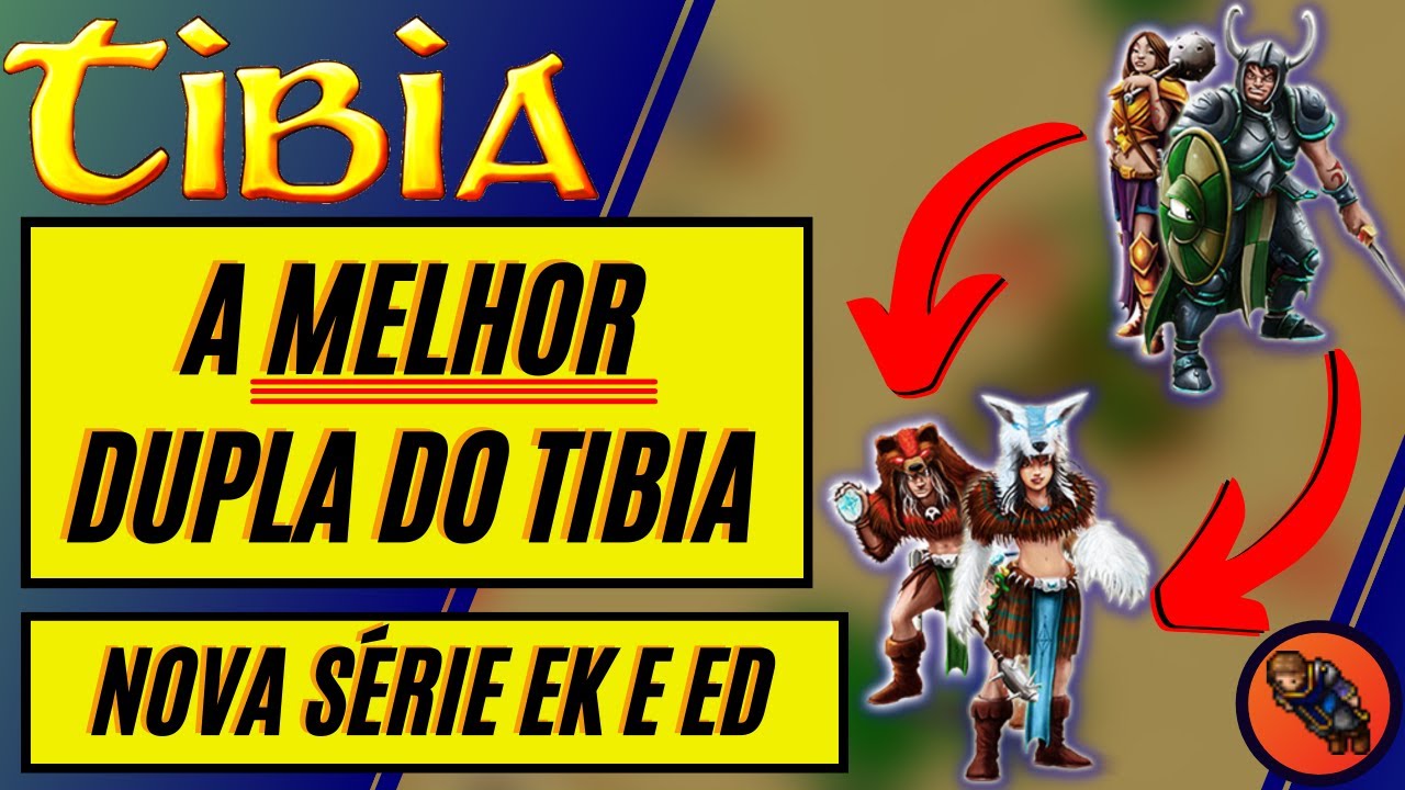 🚨TIBIA DUO EK E ED - UPANDO DO ZERO LEVEL 8-13