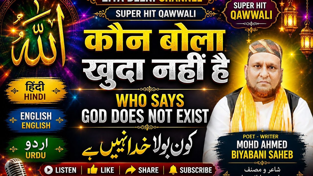 Khuda Nahi New Qhawwali 2026 new urdu poetry #urdupoetry #islam #allah 