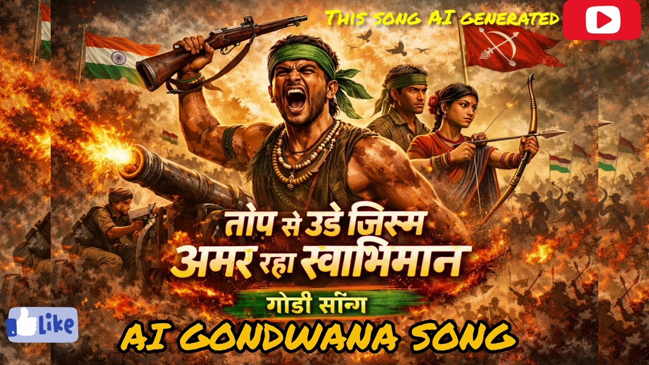 🔥 तोप से उड़े जिस्म… पर अमर रहा स्वाभिमान | गोंडवाना का गर्जता इतिहा।#song #gondwana #cgsong #yt 