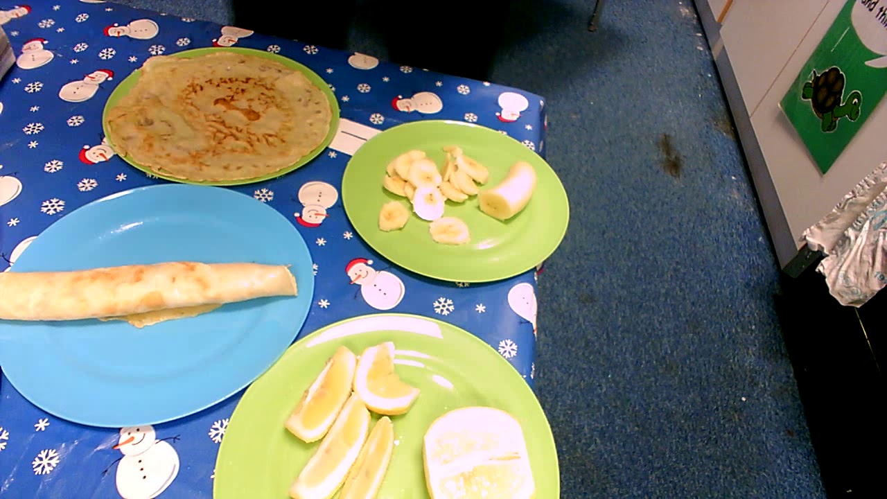 Reception- Making pancakes