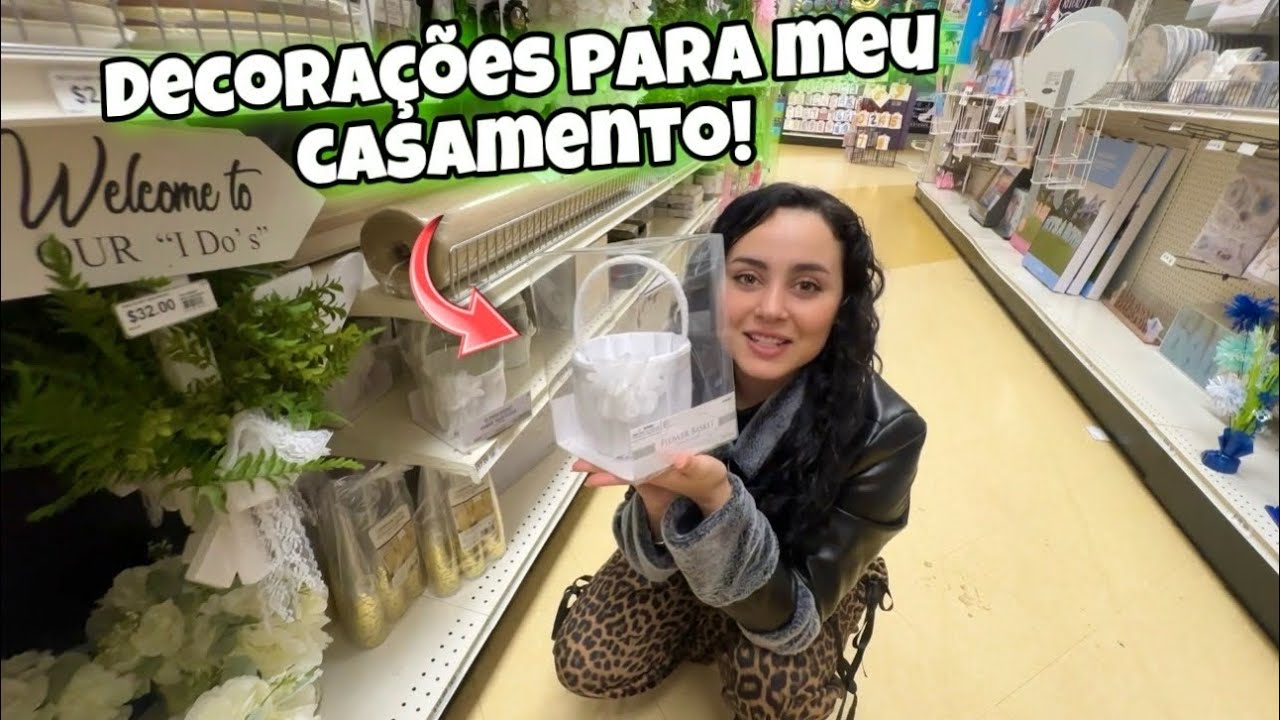 Escolhendo algumas decoração para meu casamento nos Estados Unidos! 🇺🇸