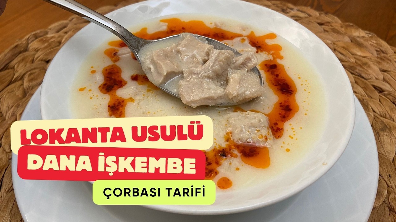 ORİJİNAL Lokanta Usulü Dana İşkembe Çorbası Yapımı Terbiyeli / Evde işkembe çorbası nasıl yapılır