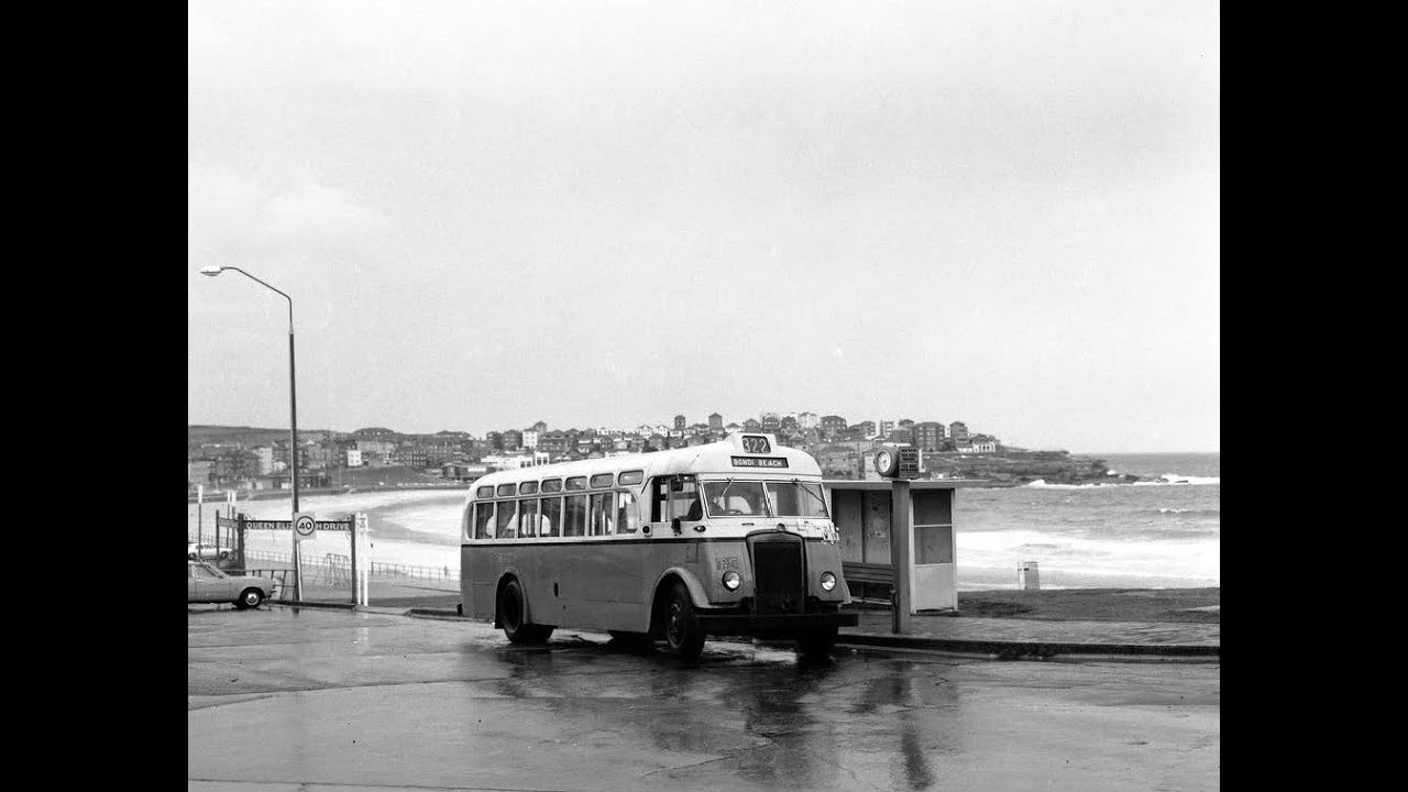 Bondi Beach bus network and old clips of the past