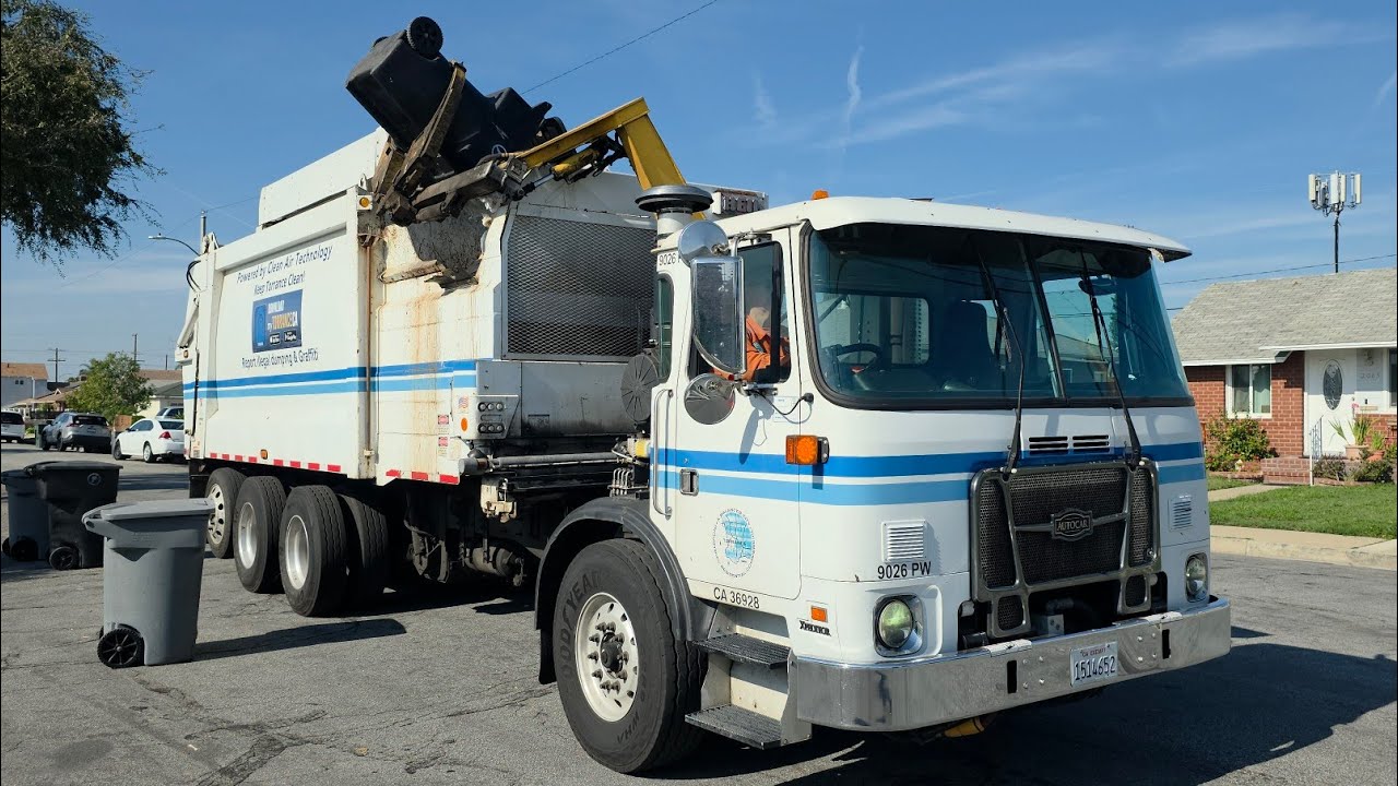 City of Torrance: 4 Quick Heil DP Rapid Rail and 7K Garbage Trucks on Trash and Recycling!