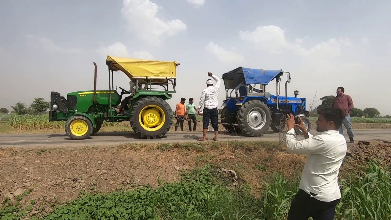 AGAIN John deere 5036 D & Sonalika DI-35 tractor tochan