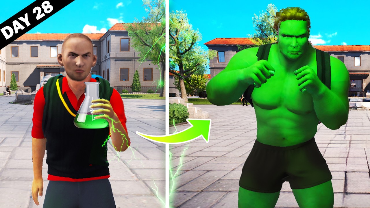 I Became HULK In School!