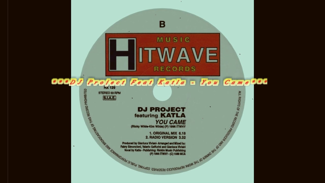 DJ Project Feat Katla - You Came (Original Mix)