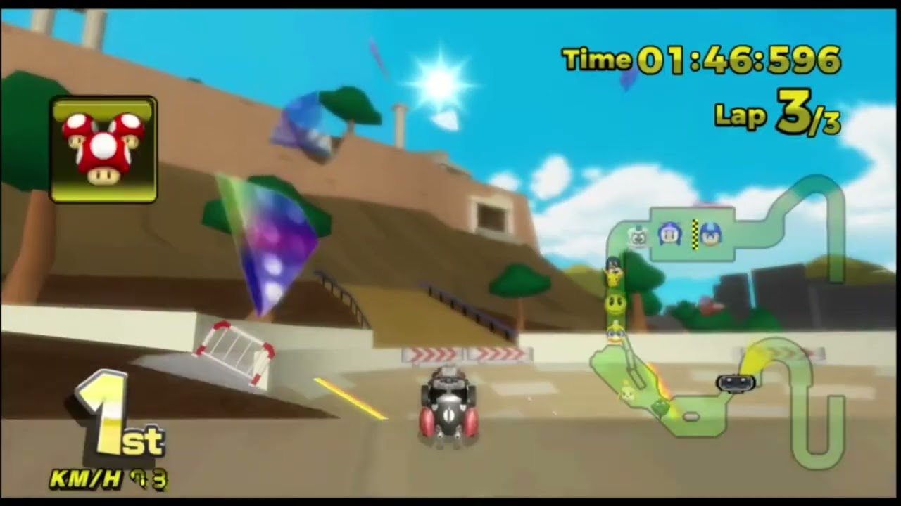 MKWii Deluxe: Green Edition - Grand Prix Tour Banana Cup as R.O.B [200cc]