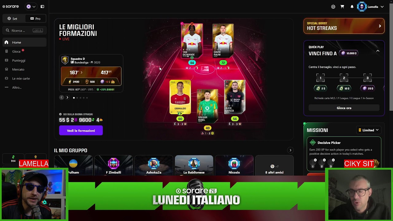 Sorare Lunedì Italiano: Jersey Mint, novità dell’interfaccia & analisi live – con Ciky