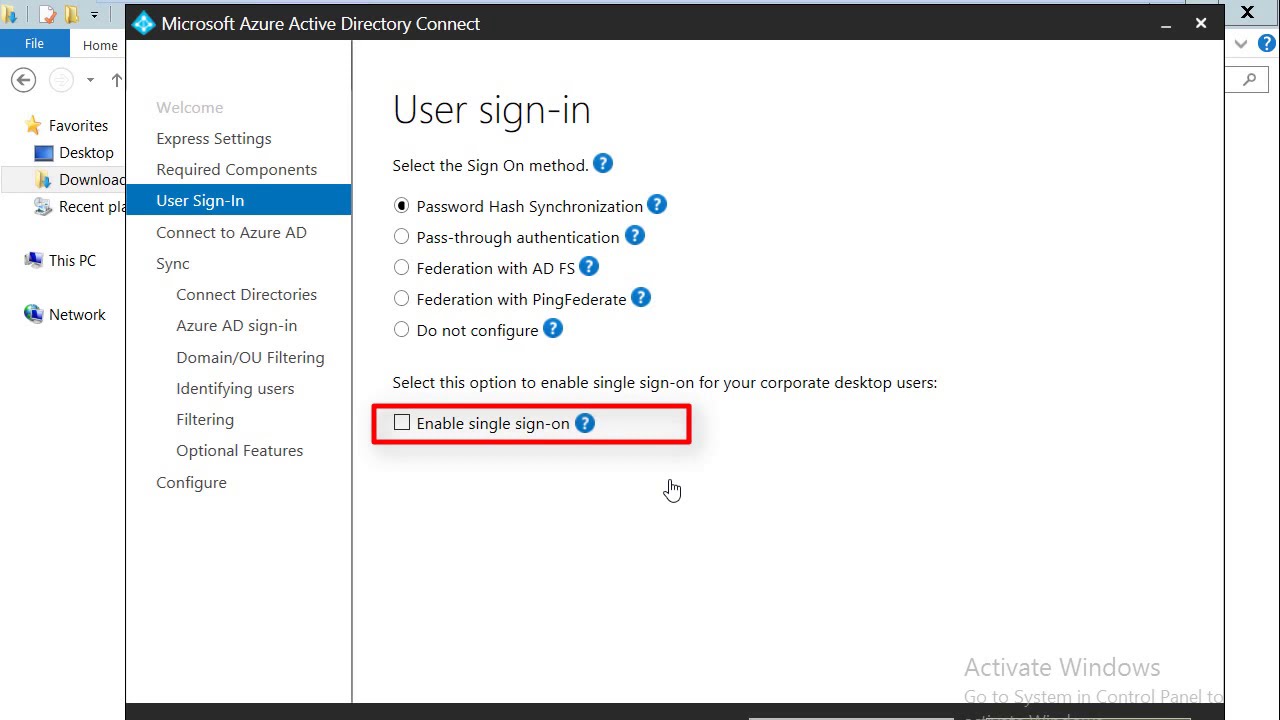 Как установить и настроить Azure AD Connect