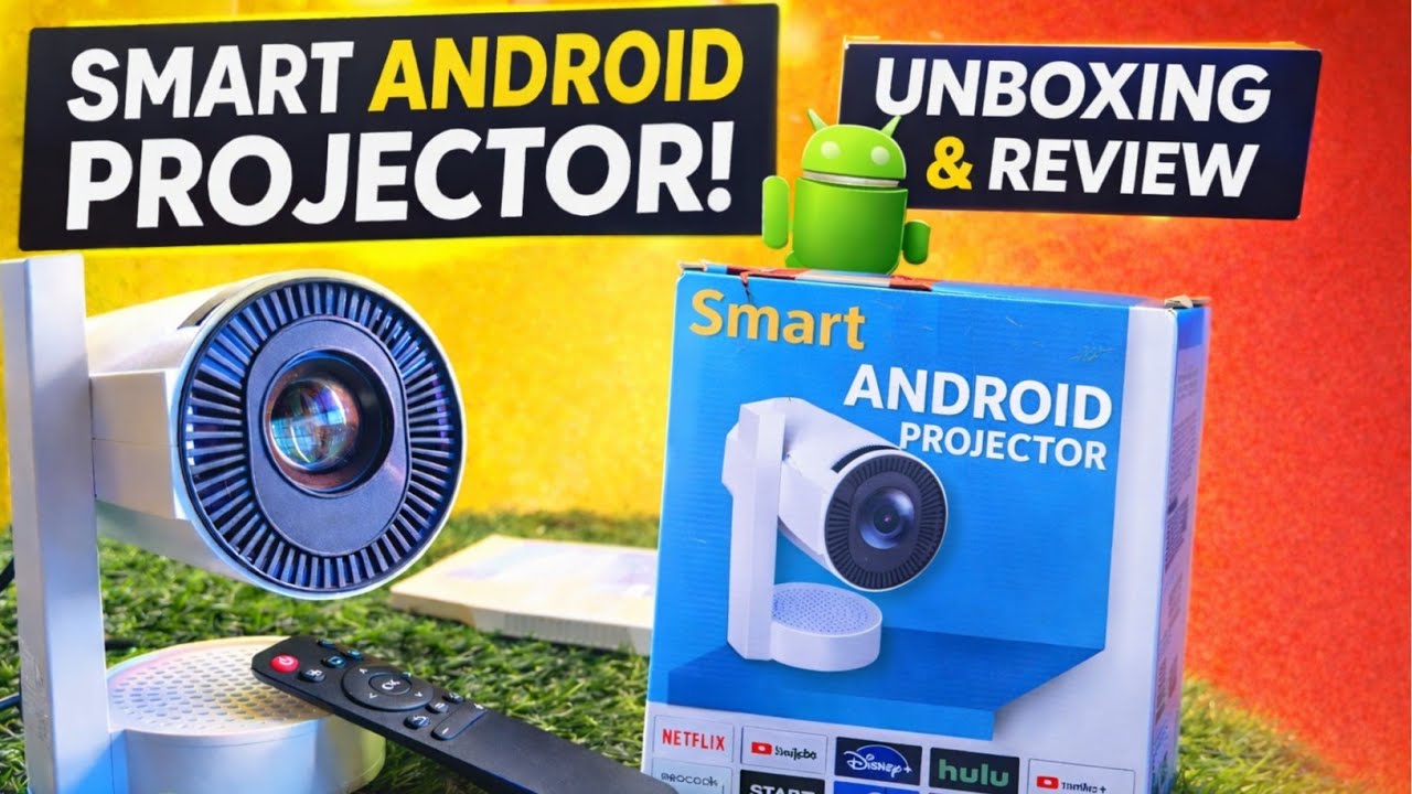 Smart Android Projector Review 🔥 Full Setup & Test | 4K Support, WiFi, Bluetooth | Worth It?