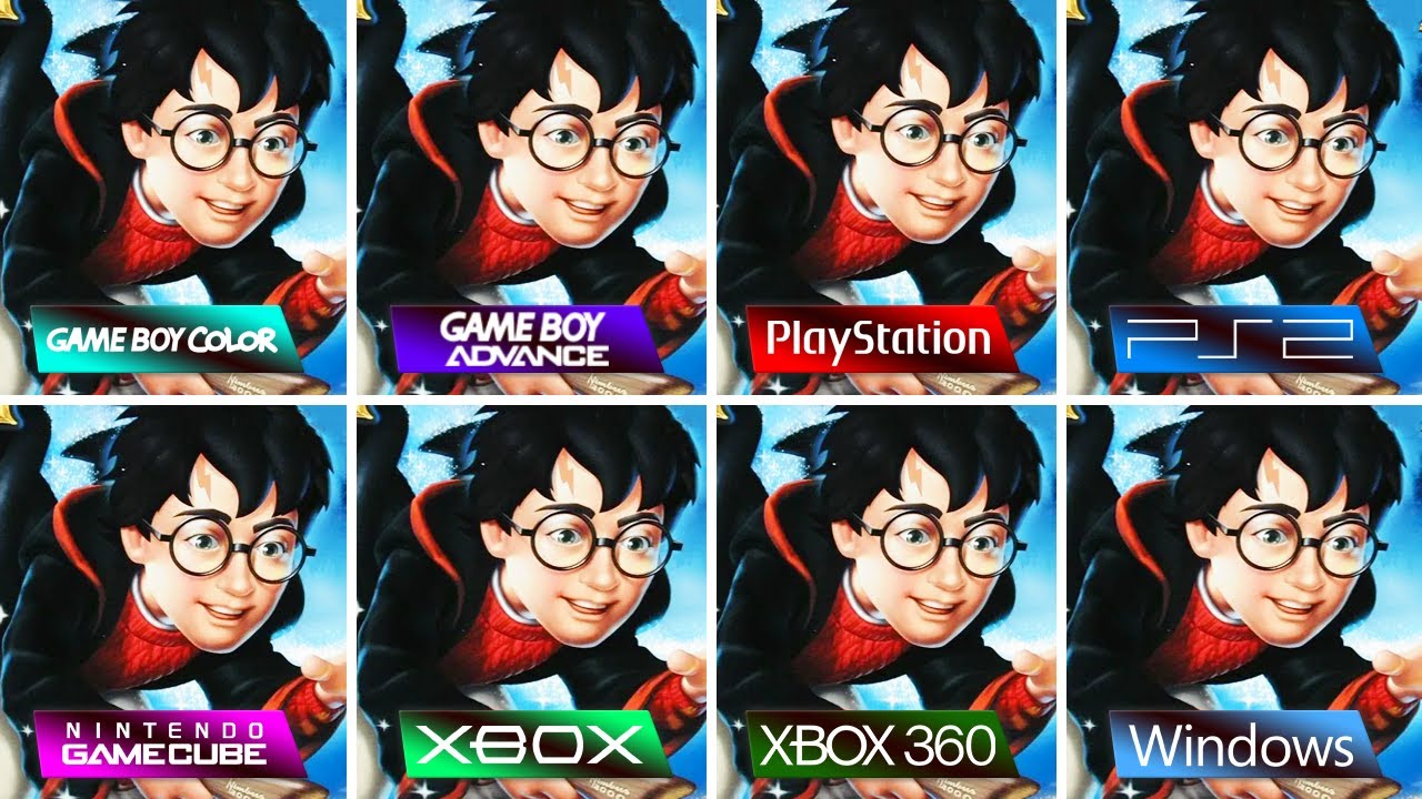 Harry Potter and the Philosopher's Stone (2001) GBC vs GBA vs PS1 vs PS2 vs GC vs XBOX/XBOX360 vs PC