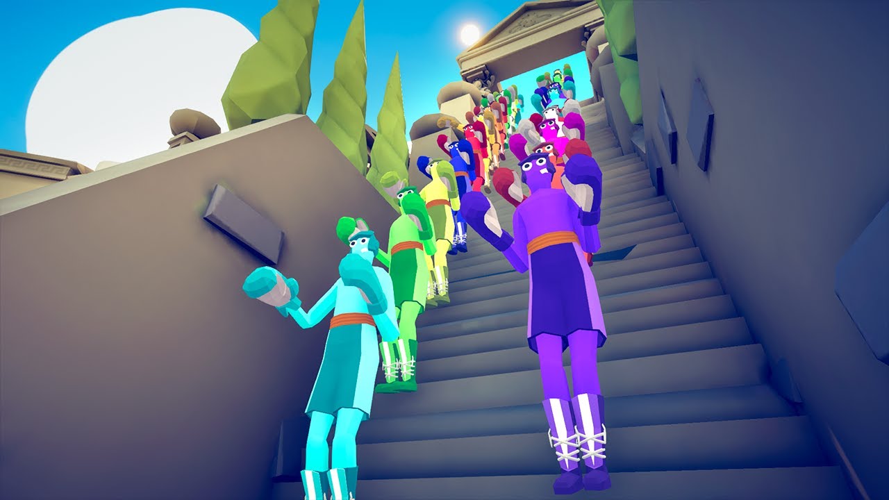BATTLE ROYALE OF THE STAIRS 🤜🤛 | Totally Accurate Battle Simulator TABS
